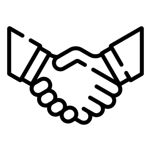 Business handshake graphic