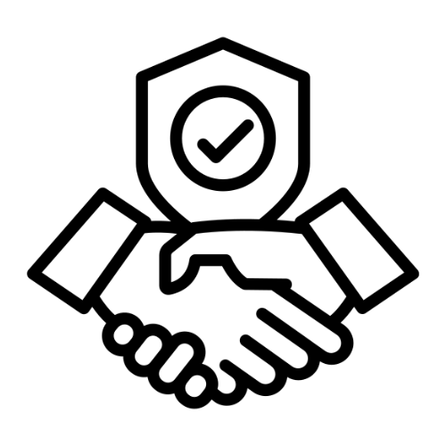 Agreement and trust symbol illustration