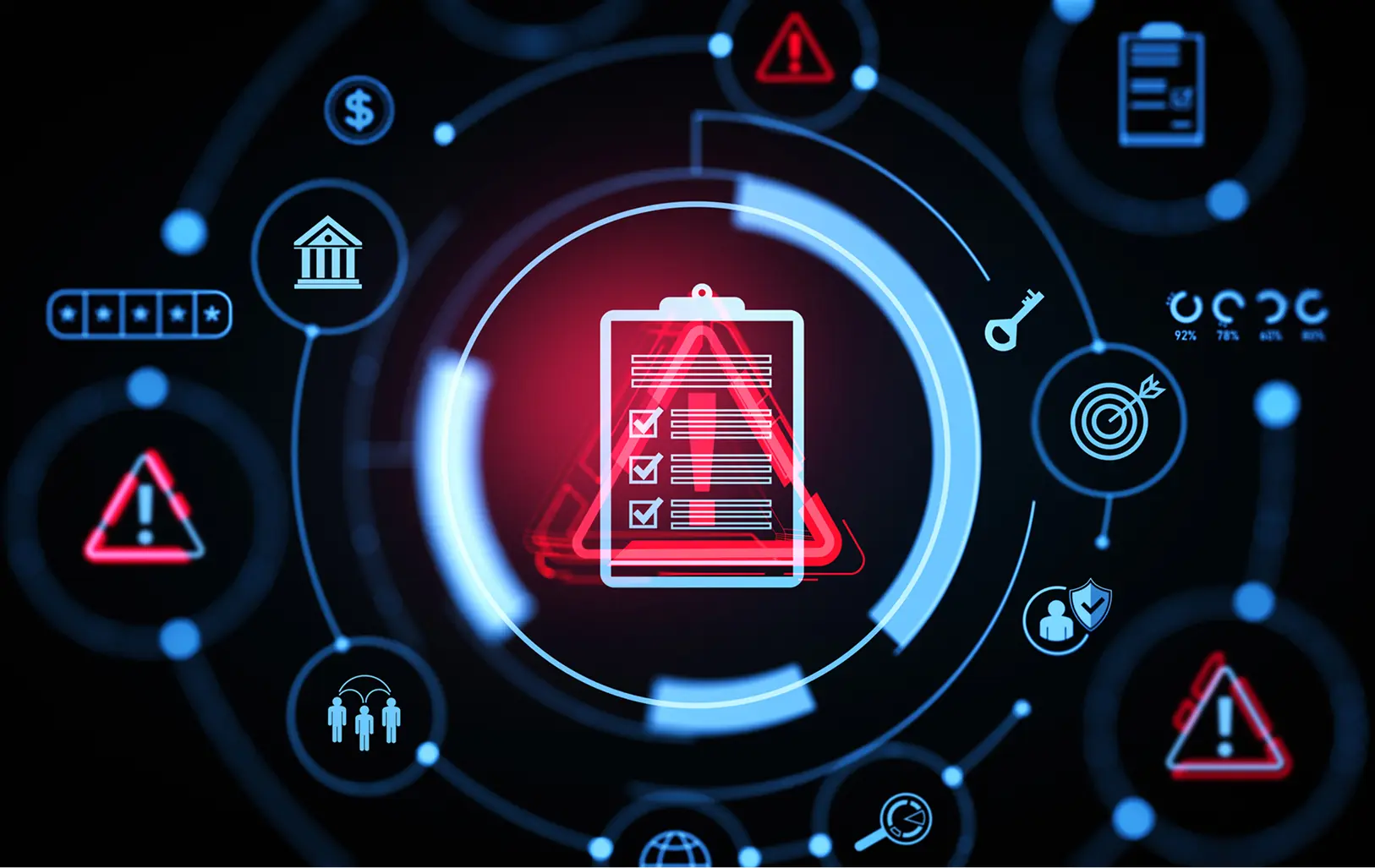 Data protection and warning graphics